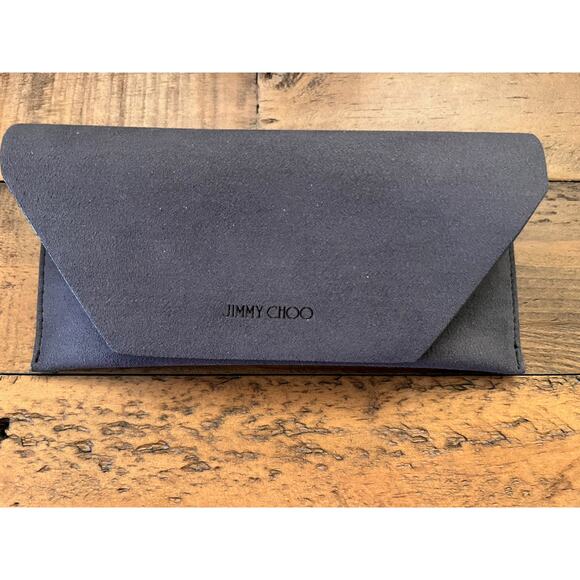 JIMMY CHOO EYEWEAR Crystal-Embellished Square Gold Frame Sunglasses NEW - Picture 5 of 9